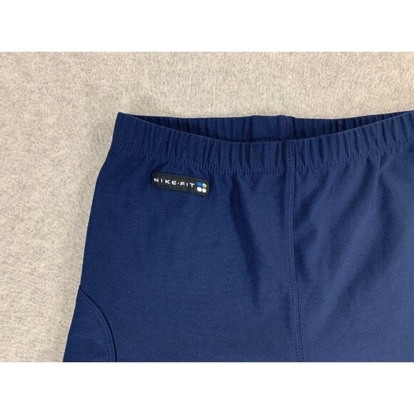 Nike Fit Compression Tennis Tights Shorts (Girl's Medium) Blue‎ - Picture 3 of 10